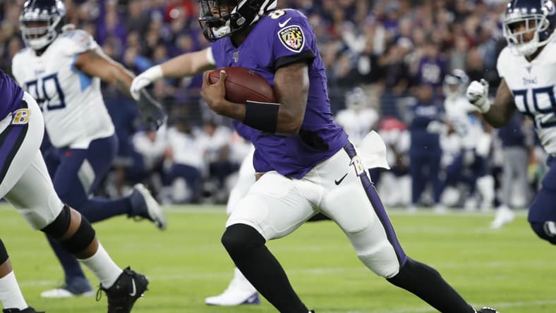 Lamar Jackson tackle