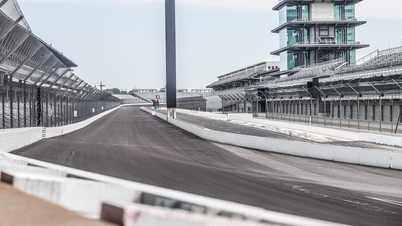 Turn one at Indianapolis Motor Speedway