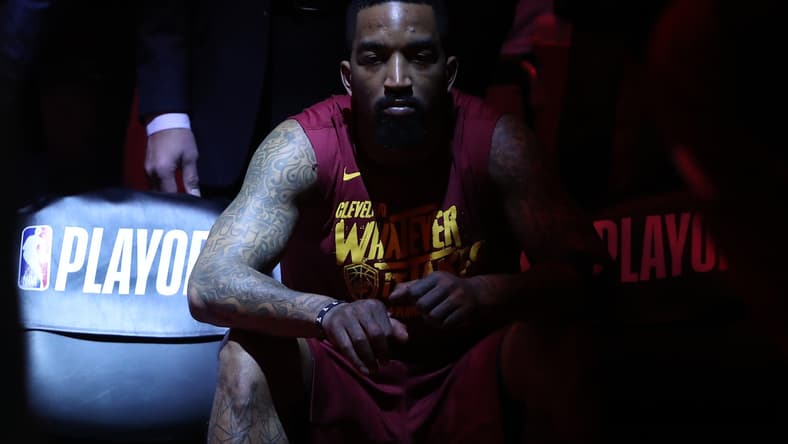 NBA guard J.R. Smith during a game against the Raptors