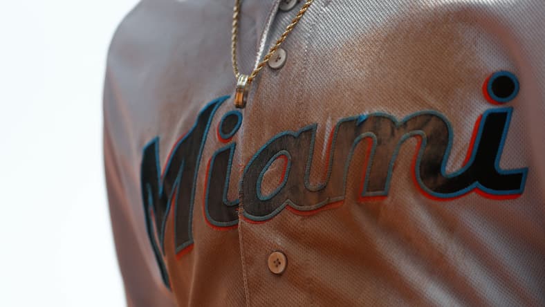 Miami Marlins jersey during 2019 season