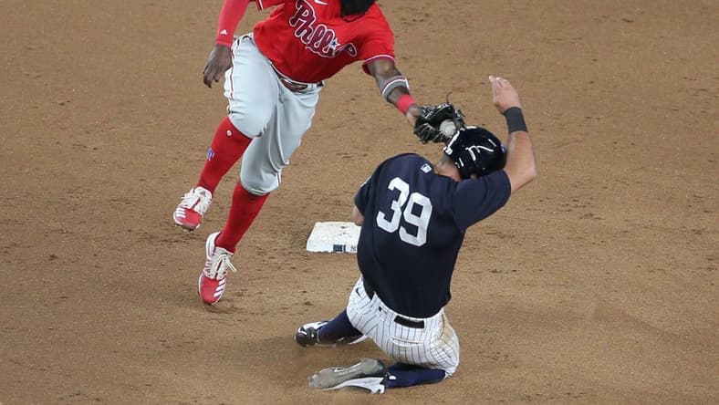 New York Yankees and Philadelphia Phillies game during 2020 season