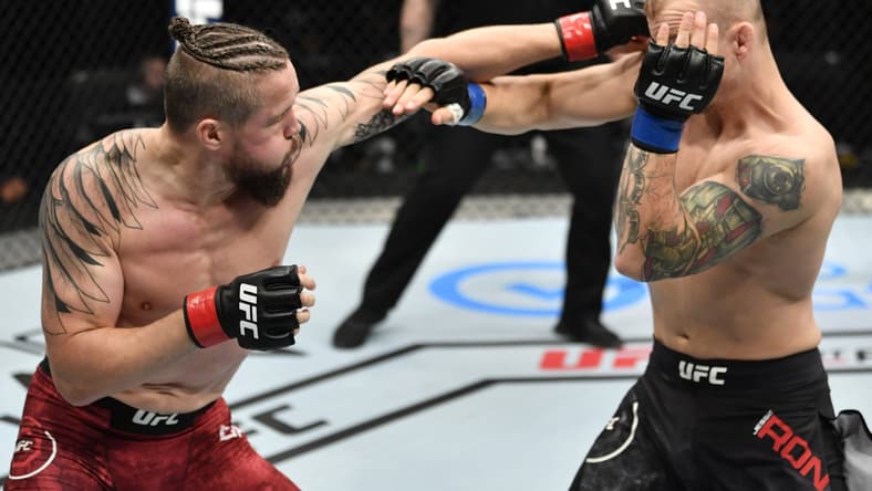 Jesse Ronson against Nicolas Dalby during UFC Fight Night