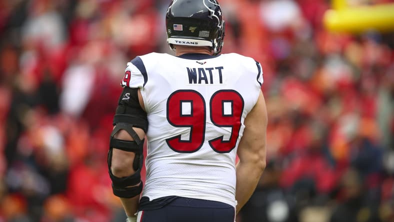 Texans J.J. Watt during NFL Playoffs against Chiefs