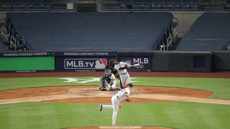 Yankee Stadium without fans during MLB season