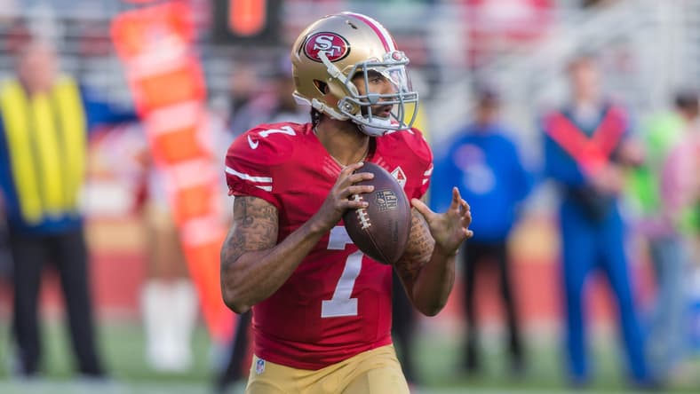 NFL quarterback Colin Kaepernick