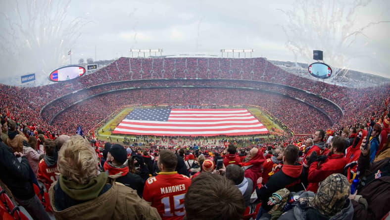 Arrowhead Stadium during a Kansas City Chiefs game