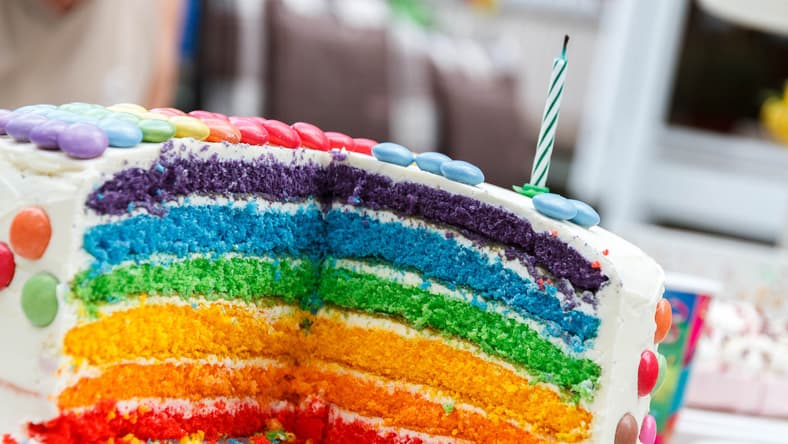 Colorful Birthday Cake Tom Brady