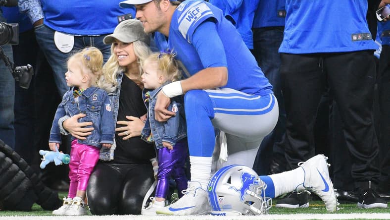 Lions Matthew Stafford Kelly Stafford