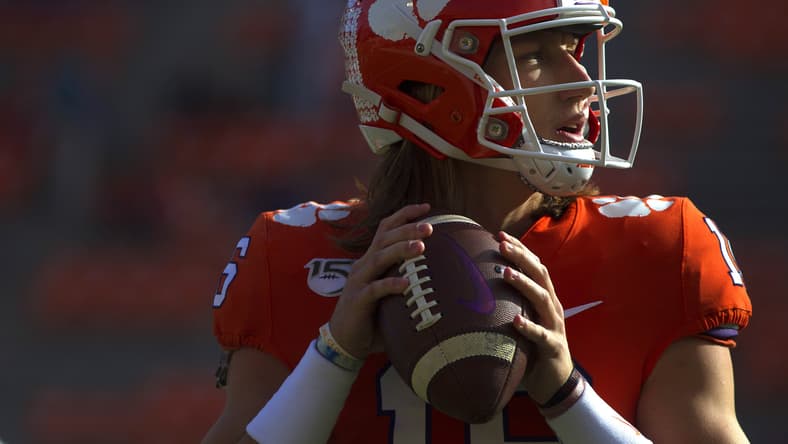 Clemson Tigers quarterback Trevor Lawrence during college football season