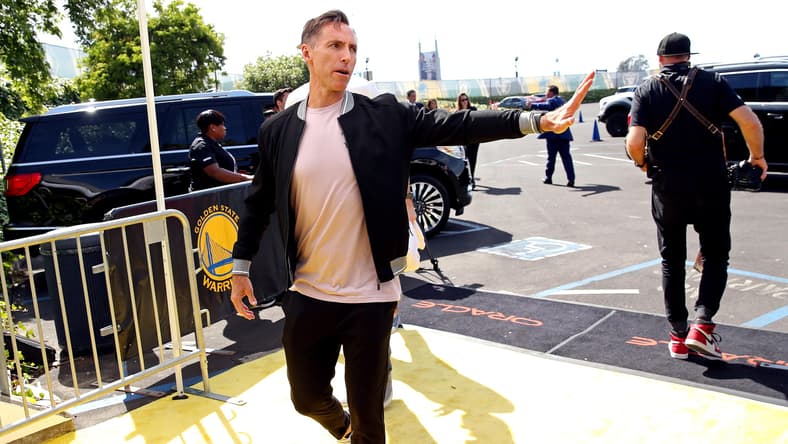 Steve Nash during NBA Finals between Raptors and Warriors