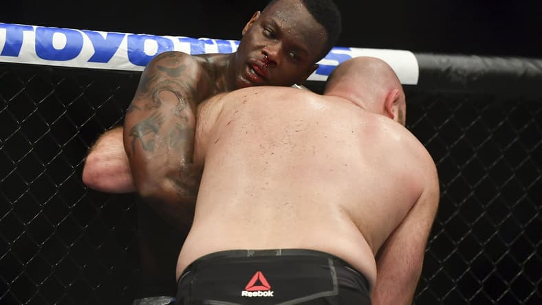 Ovince Saint Preux during UFC FIght Night