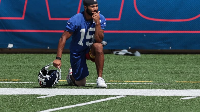 Giants WR Golden Tate during practice