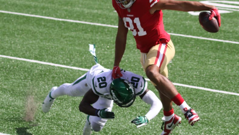 49ers tight end Jordan Reed against the Jets