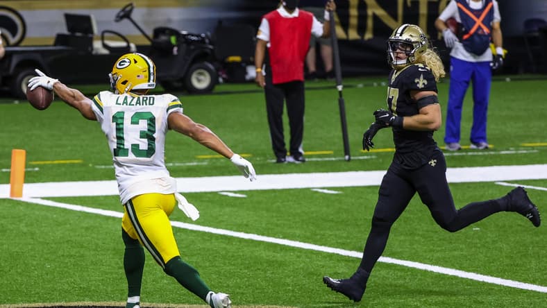 Packers' Allen Lizard scores TD Week 3 against the Saints