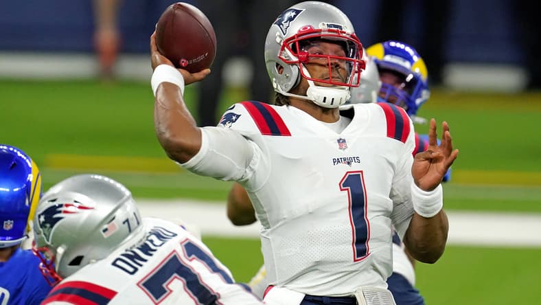 Patriots quarterback Cam Newton