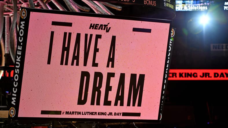 NBA players celebrate Martin Luther King Jr Day