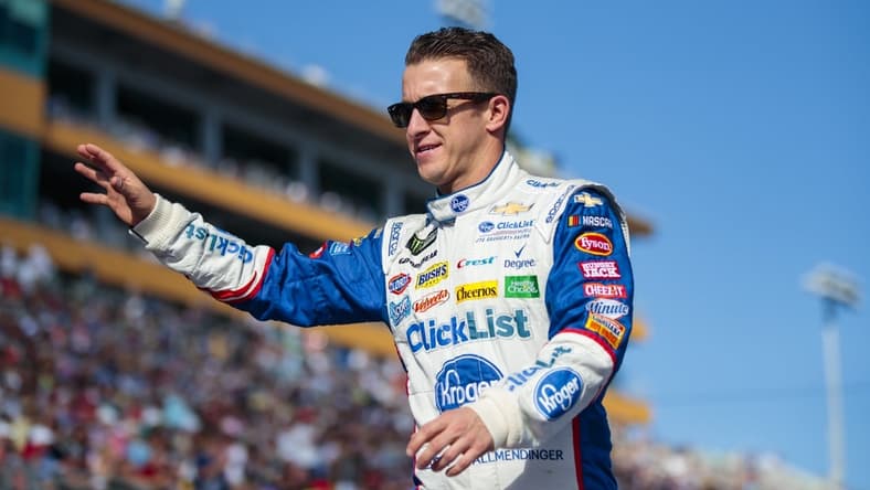Nov 18, 2018; Homestead, FL, USA; NASCAR Cup Series driver A.J. Allmendinger during the Ford EcoBoost 400 at Homestead-Miami Speedway. Mandatory Credit: Mark J. Rebilas-USA TODAY Sports