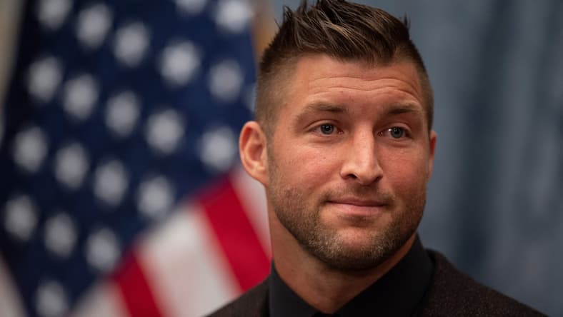 Tim Tebow of Her Song makes remarks about a new series of partnerships to fight human trafficking announced by Gov. Bill Lee during a press conference at the State Capitol Thursday, May 13, 2021 in Nashville, Tenn.
Nas Human Trafficking 006