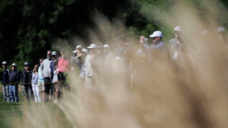 Spectators watch as a grouping competes at the 2021 Visit Knoxville Open PGA Korn Ferry Tour at Holston Hills Country Club in Knoxville, Tenn. on Thursday, May 13, 2021. The competition runs through Sunday. Single-day tickets are available for $10.

Kns 2021 Visit Knoxville Open