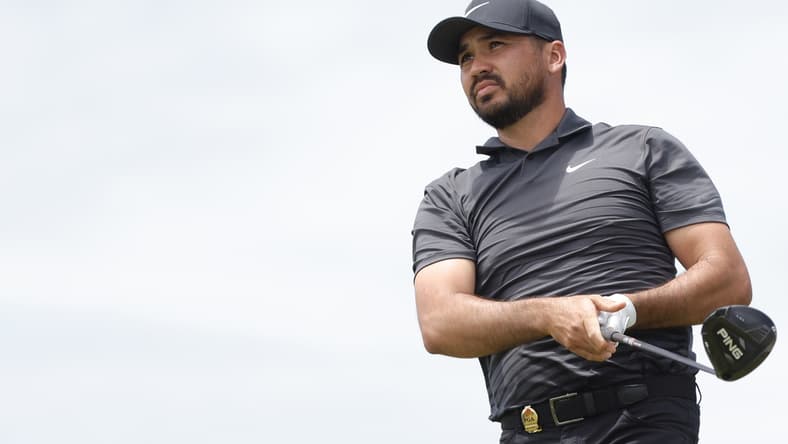 May 19, 2021; Kiawah Island, South Carolina, USA; Jason Day watches his tee shot on the fifteenth hole during a practice round for the PGA Championship golf tournament at Ocean Course at Kiawah Island Resort. Mandatory Credit: Geoff Burke-USA TODAY Sports