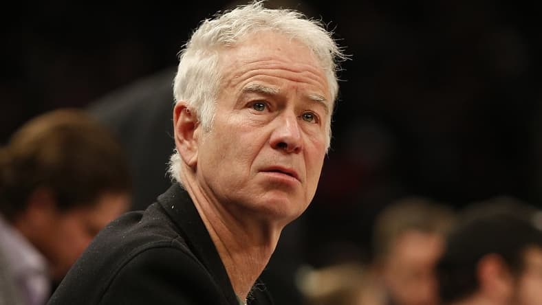 Mar 2, 2020; New York, New York, USA; Former professional tennis player John McEnroe attends the game between the New York Knicks and Houston Rockets during the second half at Madison Square Garden. Mandatory Credit: Andy Marlin-USA TODAY Sports