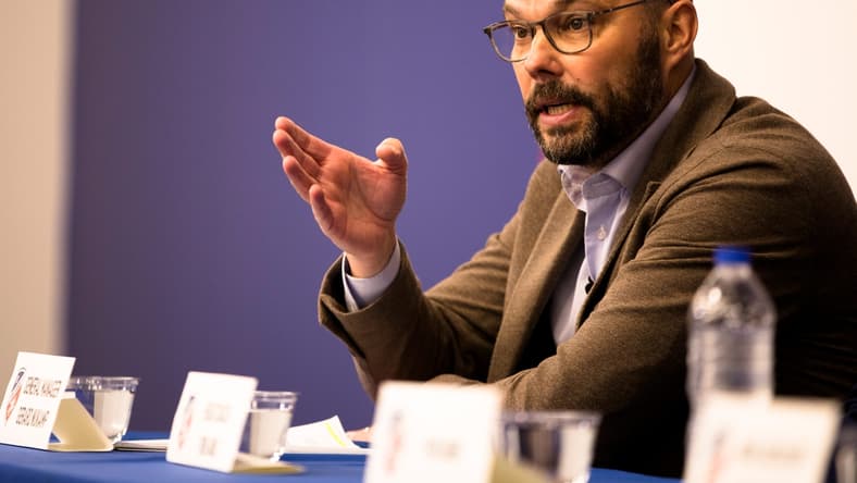 Gerard Nijkamp, FC Cincinnati general manager Gerard Nijkamp speaks during a press conference introducing Yuya Kubo as a new forward and designated player for FC Cincinnati on Monday, Jan. 13, 2019 at the FC Cincinnati training facility in Milford.
Fc Cincinnati Yuya Kubo 38