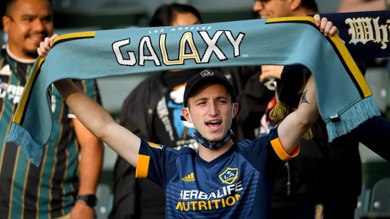 Jul 30, 2021; Carson, California, USA; Fans attend the game between the Los Angeles Galaxy and the Portland Timbers at StubHub Center. Mandatory Credit: Jayne Kamin-Oncea-USA TODAY Sports