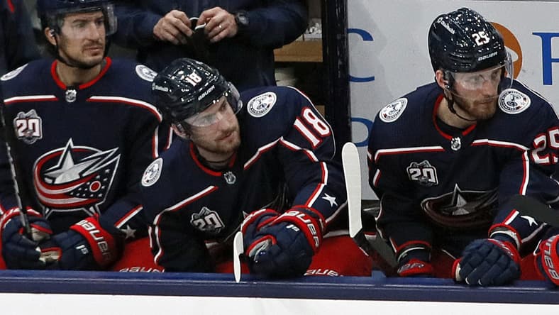Star center Pierre-Luc Dubois was benched for all but about four minutes of a loss to Tampa Bay on Jan. 21 and was traded to Winnipeg two day later.

Sp Cbj 0121 Kwr 35 1