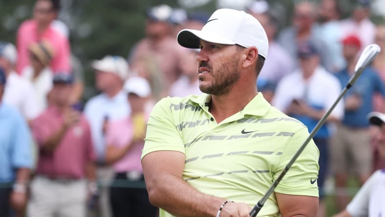 Brooks Koepka tees off from Hole No. 14 during the second round of the World Golf Championships FedEx-St. Jude Invitational at TPC Southwind  in Memphis, Tenn. on Friday, August 6, 2021.

Jrca6704