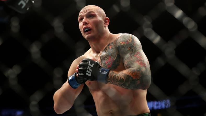 Jun 12, 2021; Glendale, Arizona, USA; Marvin Vettori during UFC 263 at Gila River Arena. Mandatory Credit: Mark J. Rebilas-USA TODAY Sports