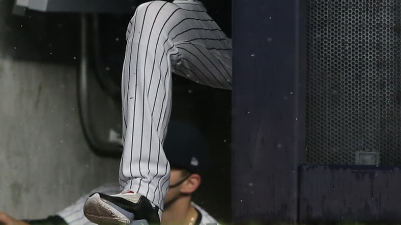 Jul 17, 2021; Bronx, New York, USA; New York Yankees manager Aaron Boone (19) watches during the sixth inning against the Boston Red Sox at Yankee Stadium. Mandatory Credit: Brad Penner-USA TODAY Sports