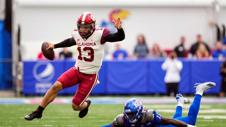 NCAA Football: Oklahoma at Kansas