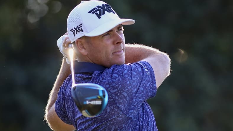 Nov 11, 2021; Houston, Texas, USA; Luke List hits off the 8th tee during the first round of the Houston Open golf tournament. Mandatory Credit: Thomas Shea-USA TODAY Sports