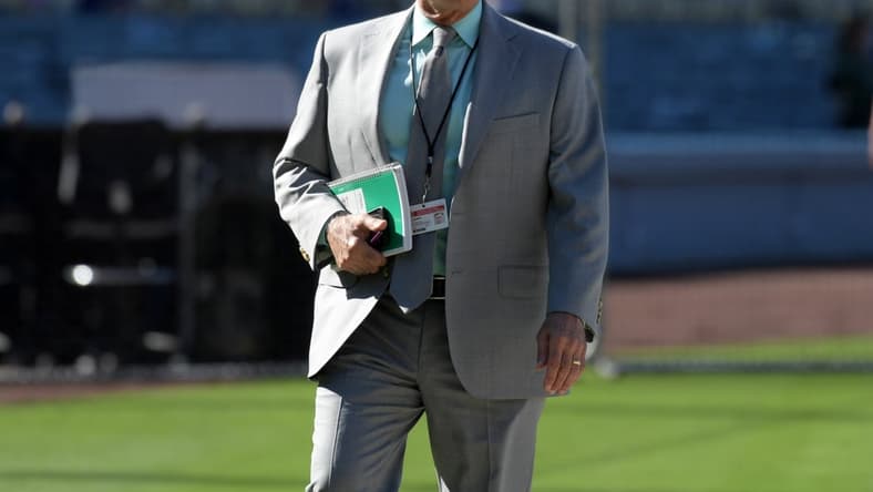 Jun 25, 2018; Los Angeles, CA, USA; ESPN baseball analyst Tim Kurkjian attends a game between the Chicago Cubs and the Los Angeles Dodgers at Dodger Stadium. Mandatory Credit: Kirby Lee-USA TODAY Sports