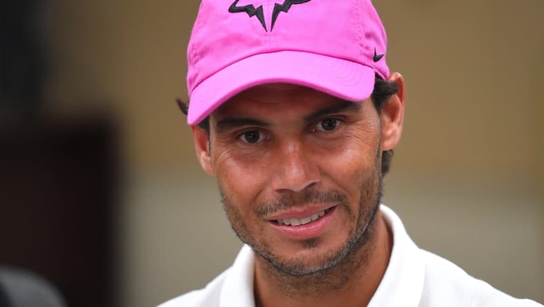 Rafael Nadal (ESP) is interviewed by at the ATP Media Day during the BNP Paribas Open at the Indian Wells Tennis Garden. Mandatory Credit: Jayne Kamin-Oncea-USA TODAY Sports