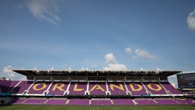 May 22, 2021; Orlando, Florida, USA; A general view of Orlando City Stadium before the match between Orlando City and Toronto FC. Mandatory Credit: Matt Stamey-USA TODAY Sports