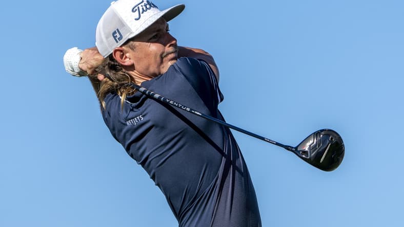 January 7, 2022; Maui, Hawaii, USA; Cameron Smith hits his tee shot on the 14th hole during the second round of the Sentry Tournament of Champions golf tournament at Kapalua Resort - The Plantation Course. Mandatory Credit: Kyle Terada-USA TODAY Sports