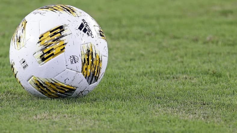 Sep 12, 2018; Washington, DC, USA; A general view of the game ball with the MLS Works logo during the match between D.C. United and Minnesota United FC in the first half at Audi Field. D.C. United won 2-1. Mandatory Credit: Geoff Burke-USA TODAY Sports