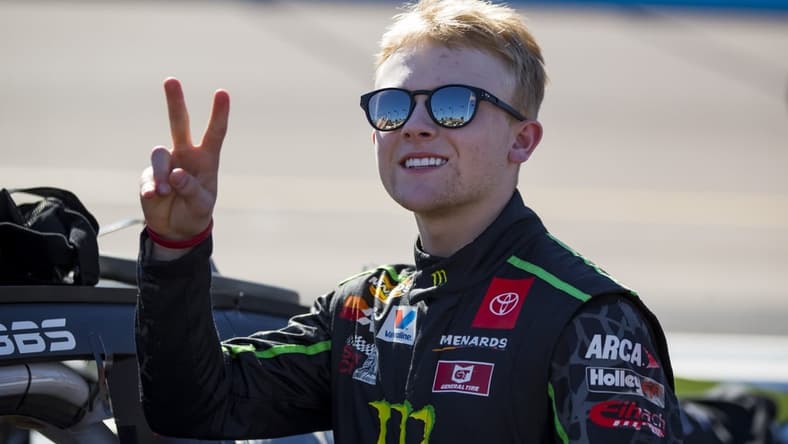 Nov 6, 2021; Avondale, Arizona, USA; NASCAR ARCA Menards Series driver Ty Gibbs during the Arizona Lottery 100 at Phoenix Raceway. Mandatory Credit: Mark J. Rebilas-USA TODAY Sports