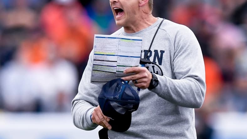 Auburn Tigers head coach Bryan Harsin coaches against Houston during the Birmingham Bowl at Protective Stadium in Birmingham, Ala., on Tuesday December 28, 2021.

Bham46