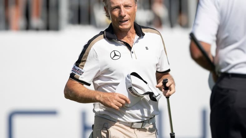 Bernhard Langer (GER) reacts after finishing the first round of the Chubb Classic, Friday, Feb. 18, 2022, at Tibur n Golf Club at The Ritz-Carlton Golf Resort in Naples, Fla.Langer finished the round -8.
Chubb Classic first round, Feb. 18, 2022