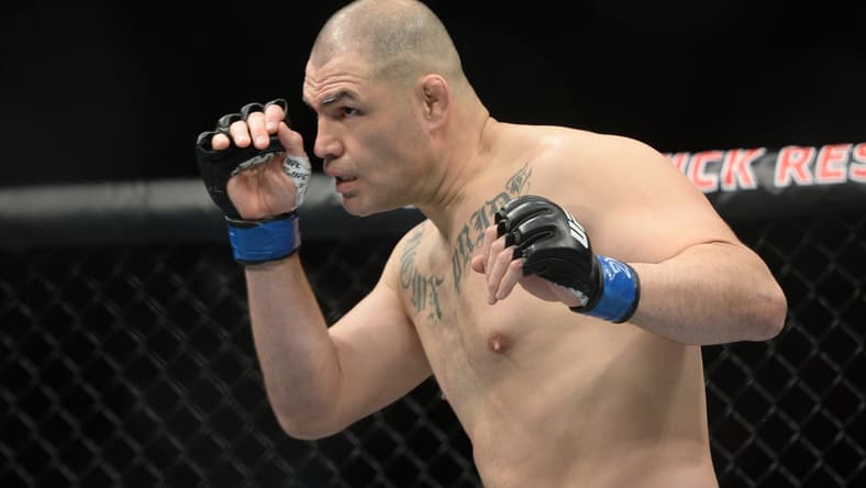Feb 17, 2019; Phoenix, AZ, USA; Cain Velasquez during a heavyweight bout at UFC Fight Night at Talking Stick Resort Arena. Ngannou won via first round TKO. Mandatory Credit: Joe Camporeale-USA TODAY Sports