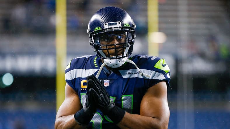 Oct 25, 2021; Seattle, Washington, USA; Seattle Seahawks middle linebacker Bobby Wagner (54) walks to the locker room following a 13-10 loss against the New Orleans Saints at Lumen Field. Mandatory Credit: Joe Nicholson-USA TODAY Sports