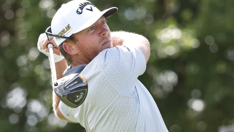 Mar 5, 2022; Orlando, Florida, USA; Talor Gooch hits his drive on the first hole during the third round of the Arnold Palmer Invitational golf tournament. Mandatory Credit: Reinhold Matay-USA TODAY Sports