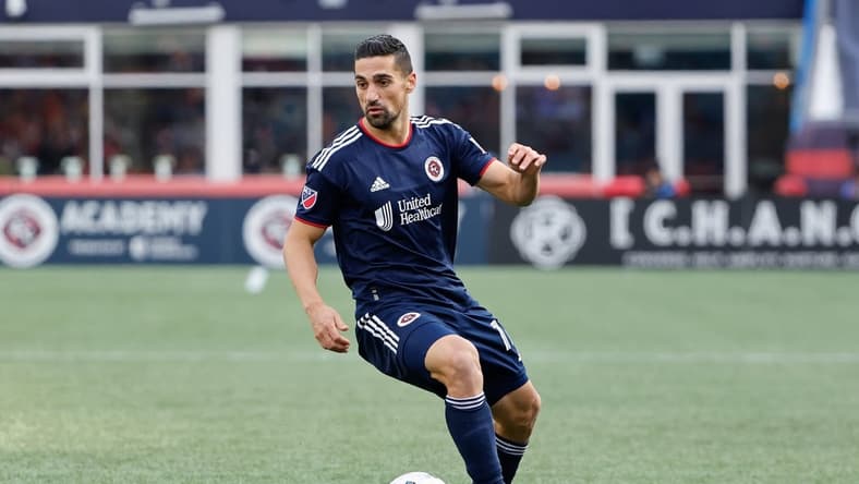 Mar 5, 2022; Foxborough, Massachusetts, USA; New England Revolution midfielder Sebastian Lletget (17) during the second half against the FC Dallas at Gillette Stadium. Mandatory Credit: Winslow Townson-USA TODAY Sports