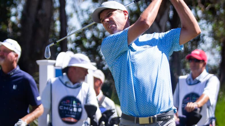 Steven Alker hits the ball during the Chubb Classic's final round on Sunday, Feb. 20, 2022 at the Tibur  n Golf Club in Naples, Fla.

Ndn 20120430 Chubb Classic Final Round 0384