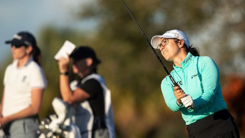 Marina Alex plays in the second round of the 2022 LPGA Drive On Championship at Crown Colony in Fort Myers on Friday, Feb. 4, 2022.  She is tied for the lead at -13 under.

Marina9
