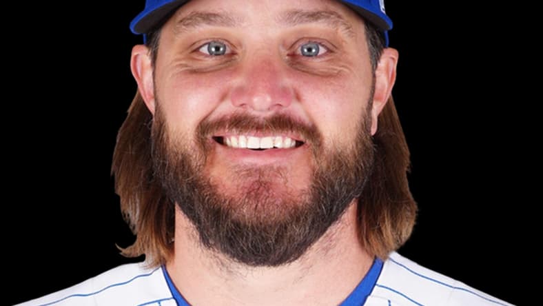 Mar 16, 2022; USA; Chicago Cubs Wade Miley poses for a 2022 MLB portrait. Mandatory Credit: MLB photos via USA TODAY Sports