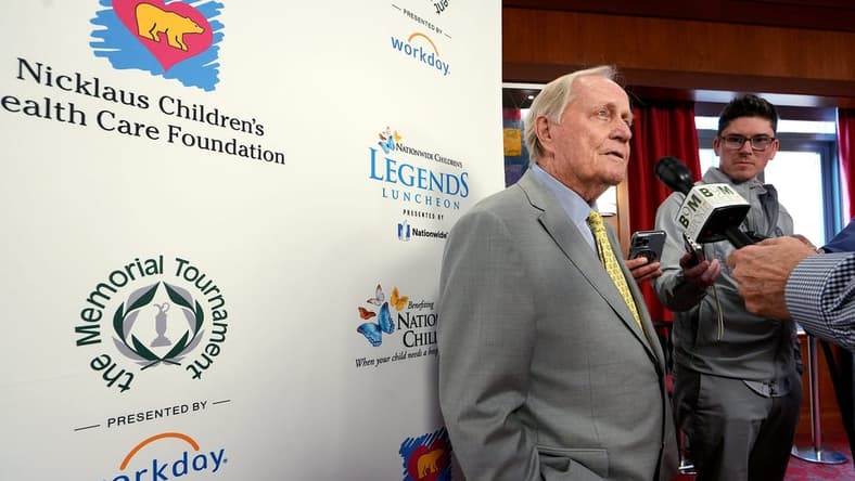 Jack Nicklaus is interviewed after the 12th annual Legends Luncheon presented by Nationwide on Wednesday, April 13,. 2022.
Ceb Crenshaw Fs 2