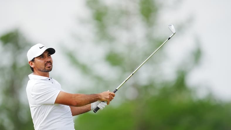 Apr 23, 2022; Avondale, Louisiana, USA; Jason Day plays his shot from the 17th tee during the third round of the Zurich Classic of New Orleans golf tournament. Mandatory Credit: Andrew Wevers-USA TODAY Sports